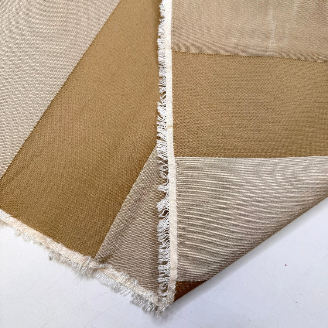 Bougie Beige - Jacquard Cotton Blend Woven - Beige Stripes - 4M Bundle - True Deadstock fabric Fabric by private - Sustainable Textile | FABCYCLE