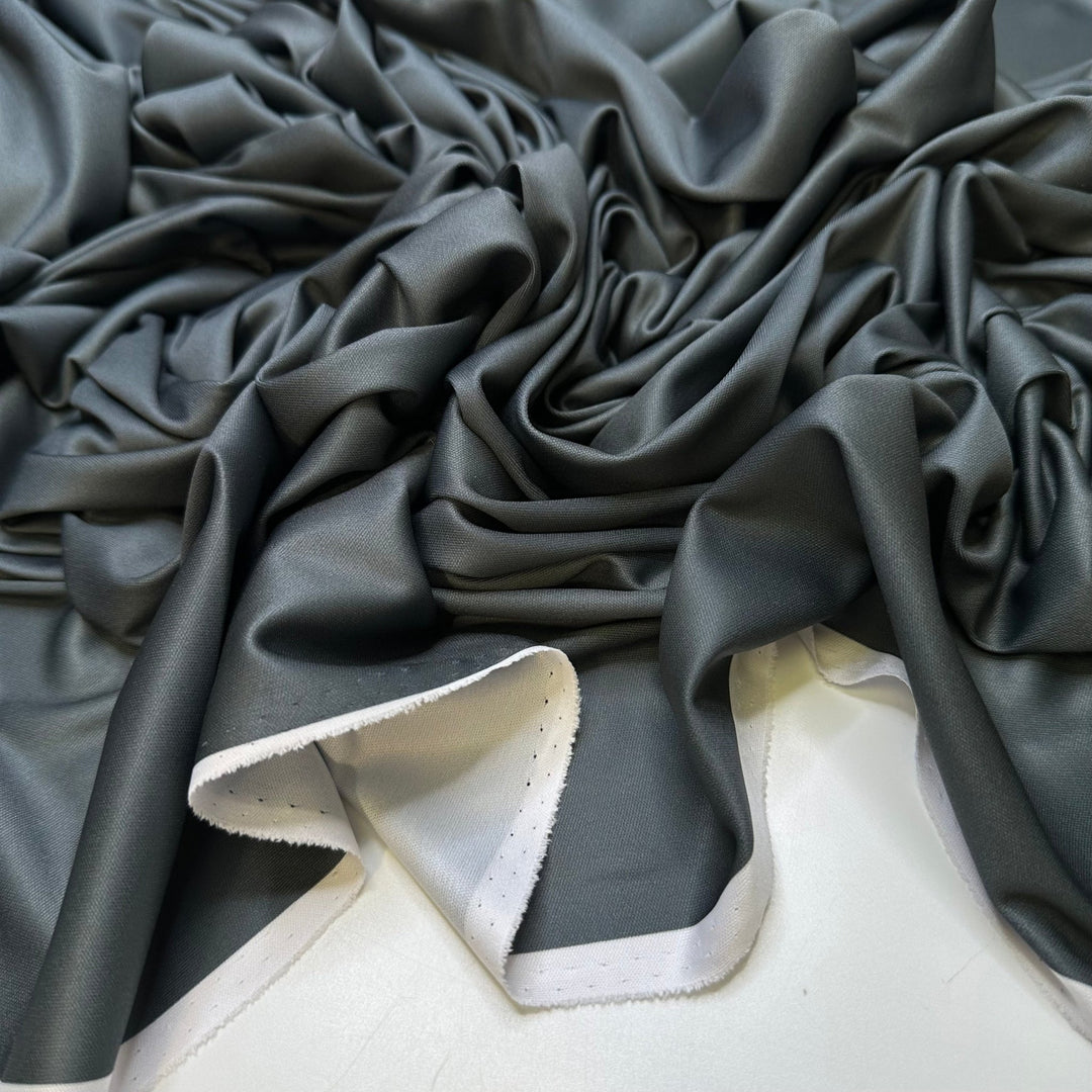 Bouldering - Chitosante Poly Knit - Dark Grey/Green - Bundles - True Deadstock fabric Fabric by private - Sustainable Textile | FABCYCLE