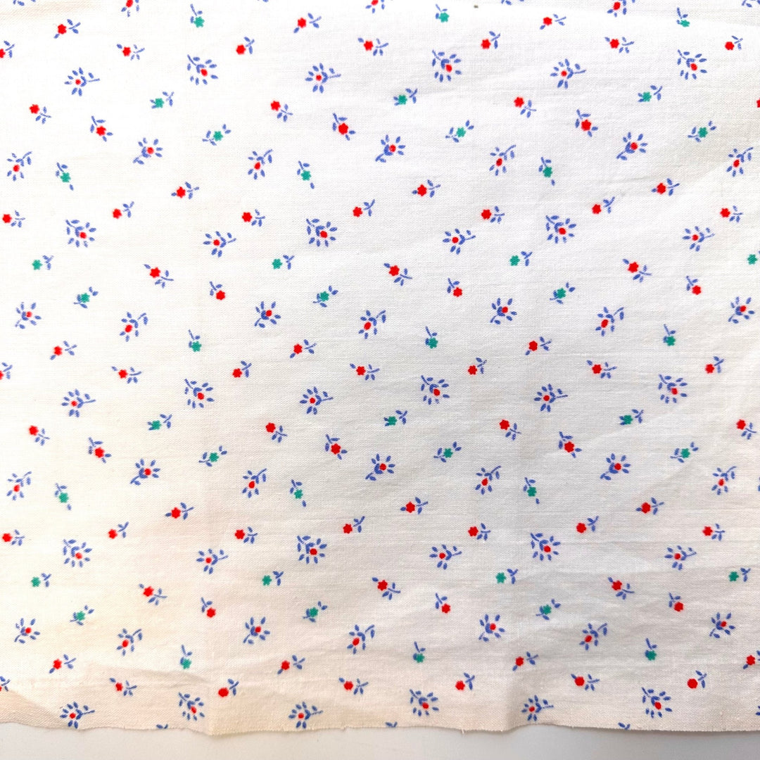 Bouquet Bokeh - Cotton Woven - White Multi Floral - 1.7M Bundle - True Deadstock fabric Fabric by private - Sustainable Textile | FABCYCLE