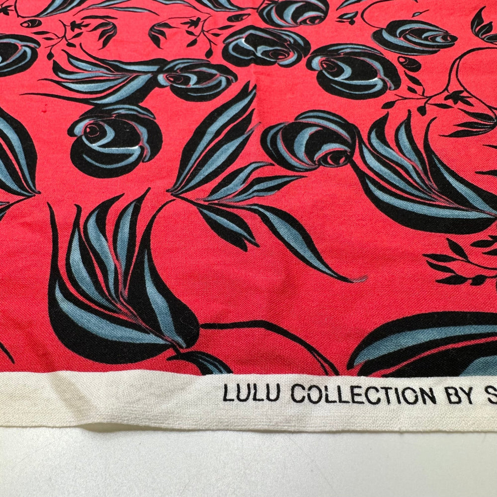 Bouquet Toss - Cotton Woven - Red Multi Floral - 0.9M Bundle - True Deadstock fabric Fabric by private - Sustainable Textile | FABCYCLE