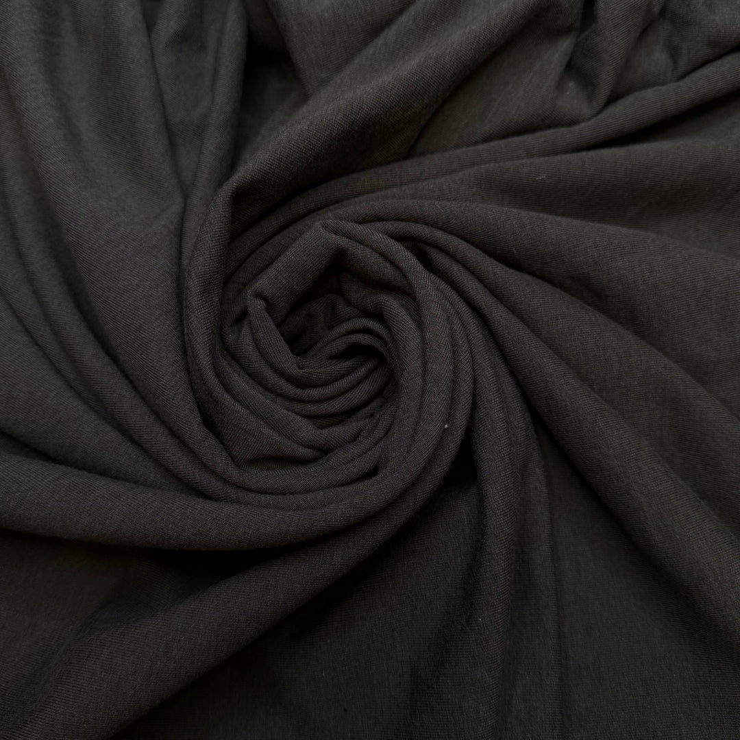 Box Of Keepsakes - French Terry Bamboo Blend Knit - Dark Grey - 1.25M Bundle - True Deadstock fabric Fabric by private - Sustainable Textile | FABCYCLE