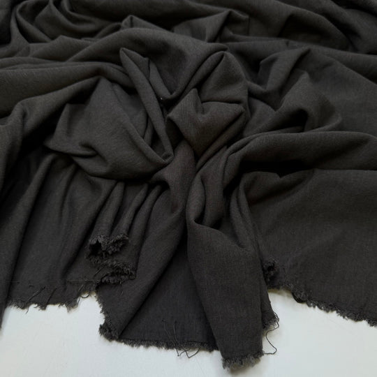 Box Of Keepsakes - French Terry Bamboo Blend Knit - Dark Grey - 1.25M Bundle - True Deadstock fabric Fabric by private - Sustainable Textile | FABCYCLE