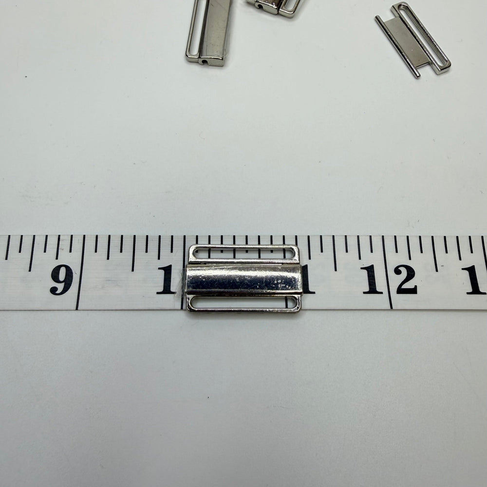 Bra Clasp - 30MM Metal - Silver - 10 Pack - True Deadstock supplies Fabric by private - Sustainable Textile | FABCYCLE