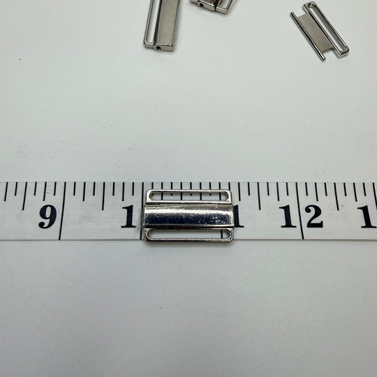 Bra Clasp - 30MM Metal - Silver - 10 Pack - True Deadstock supplies Fabric by private - Sustainable Textile | FABCYCLE