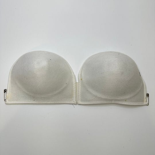 Bra Cup Form Size C Notions - White/Cream - Individual - True Deadstock supplies Fabric by private - Sustainable Textile | FABCYCLE