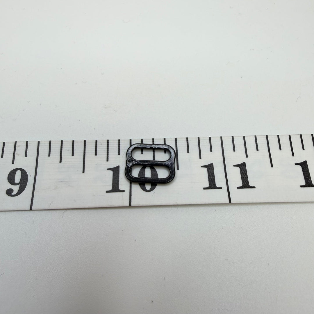 Bra Strap Slider - 10MM Metal - Black - 20 Pack - True Deadstock supplies Fabric by private - Sustainable Textile | FABCYCLE