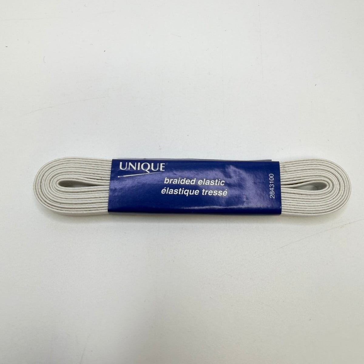 ⅜" Braided Elastic - White - 2.7M Bundle - True Deadstock supplies Fabric by private - Sustainable Textile | FABCYCLE
