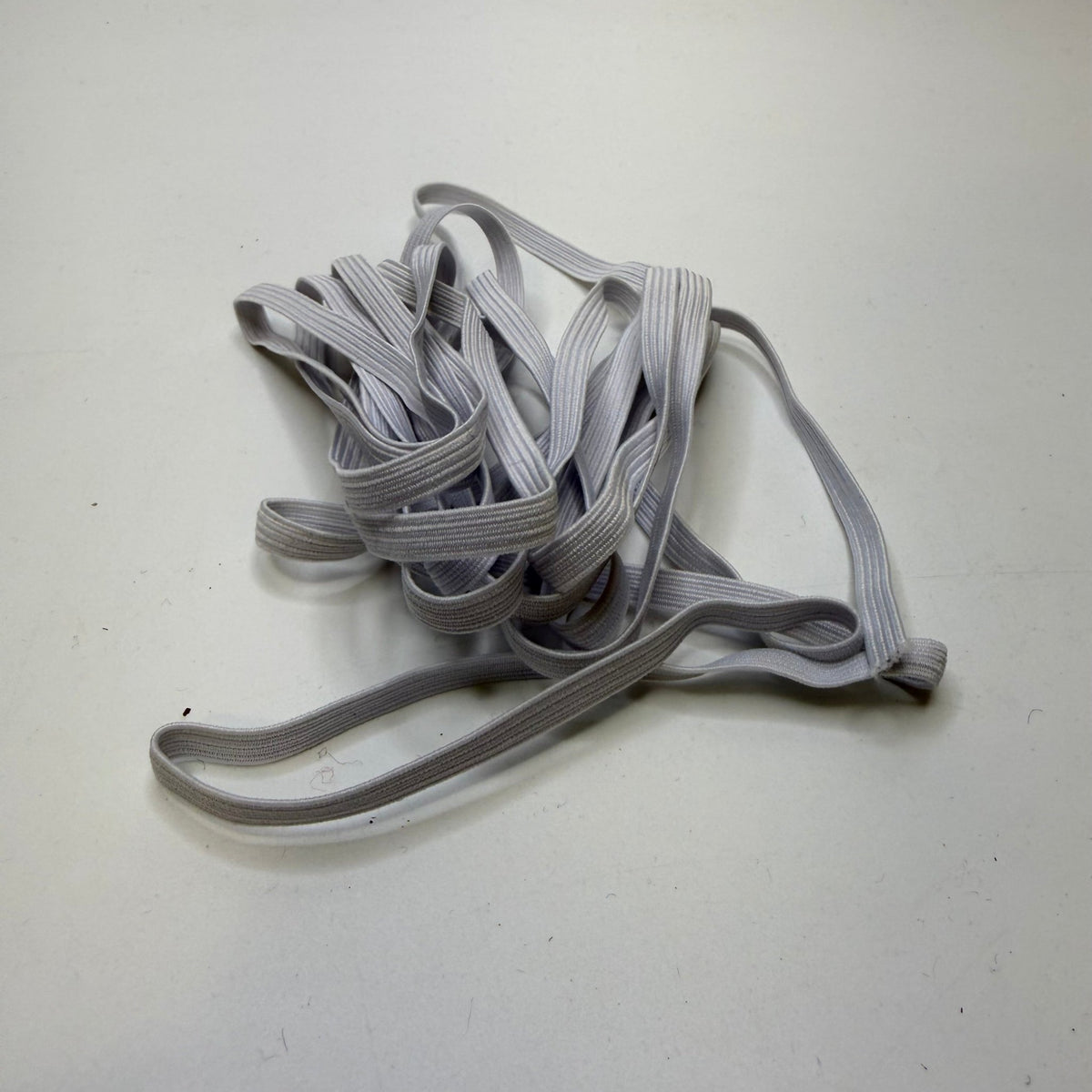 ¼" Braided Elastic - White - 3M Bundle - True Deadstock supplies Fabric by private - Sustainable Textile | FABCYCLE