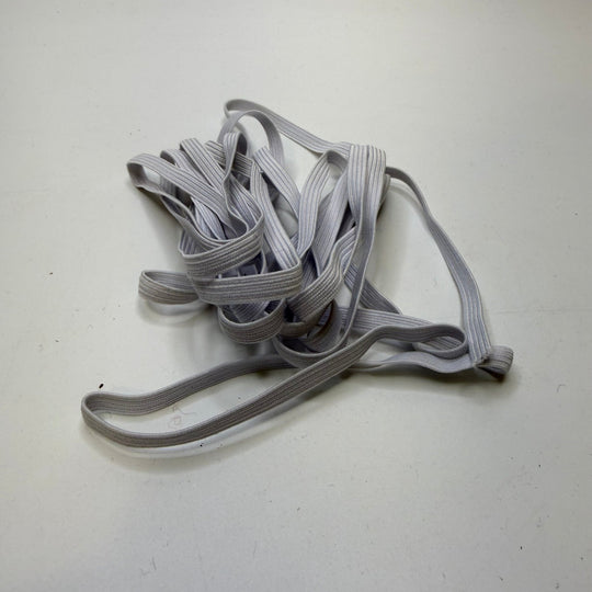 ¼" Braided Elastic - White - 3M Bundle - True Deadstock supplies Fabric by private - Sustainable Textile | FABCYCLE