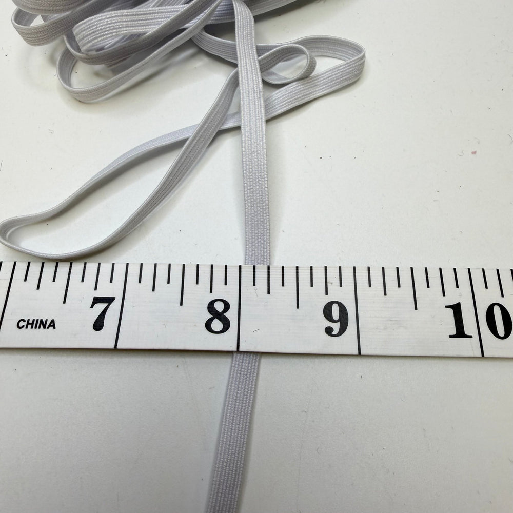 ¼" Braided Elastic - White - 3M Bundle - True Deadstock supplies Fabric by private - Sustainable Textile | FABCYCLE