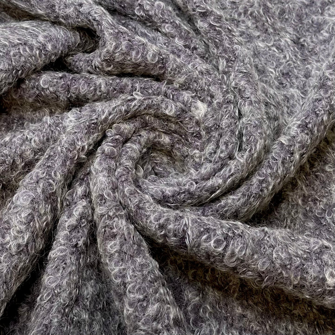 Brain Fog - Wool Blend Knit - Grey/Purple - 2.8M Bundle - True Deadstock fabric Fabric by private - Sustainable Textile | FABCYCLE