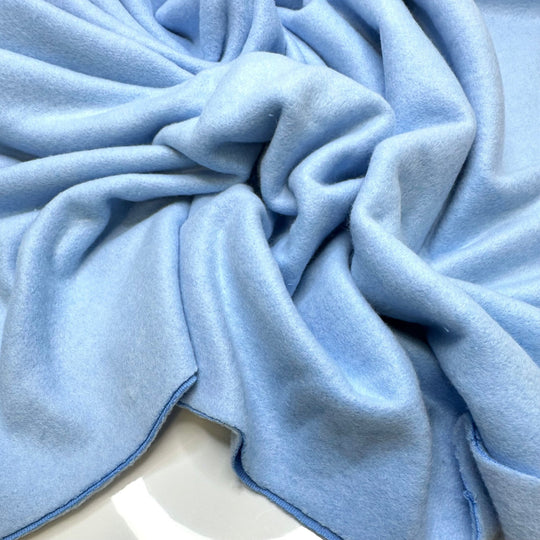 Brain Freeze - Tubular Jersey Fleece Polyester Blend Knit - Light Blue - Bundles - True Deadstock fabric Fabric by private - Sustainable Textile | FABCYCLE