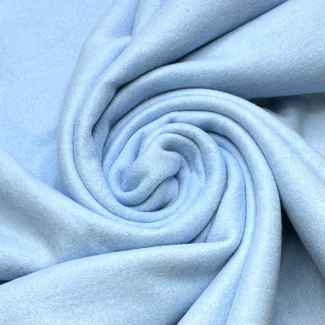 Brain Freeze - Tubular Jersey Fleece Polyester Blend Knit - Light Blue - Bundles - True Deadstock fabric Fabric by private - Sustainable Textile | FABCYCLE