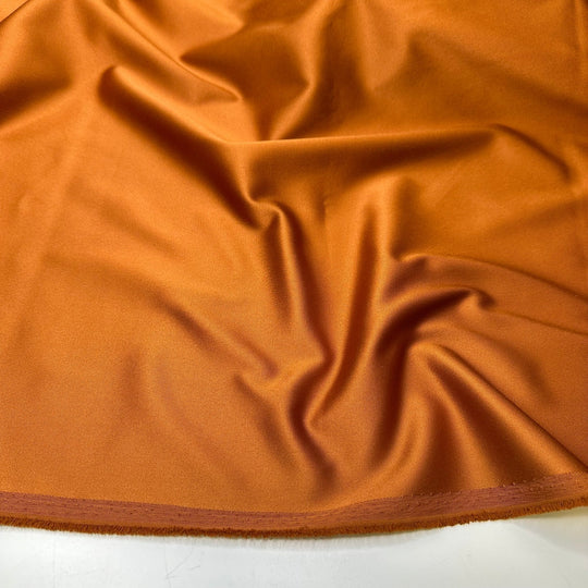 Brass Candle Sticks - Satin Poly/Spandex Woven - Copper - 1.25M Bundle - True Deadstock fabric Fabric by private - Sustainable Textile | FABCYCLE