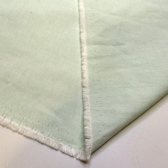 Breathing The Fresh Air - Cotton Blend Woven - Light Green - 2.9M Bundle - True Deadstock fabric Fabric by private - Sustainable Textile | FABCYCLE