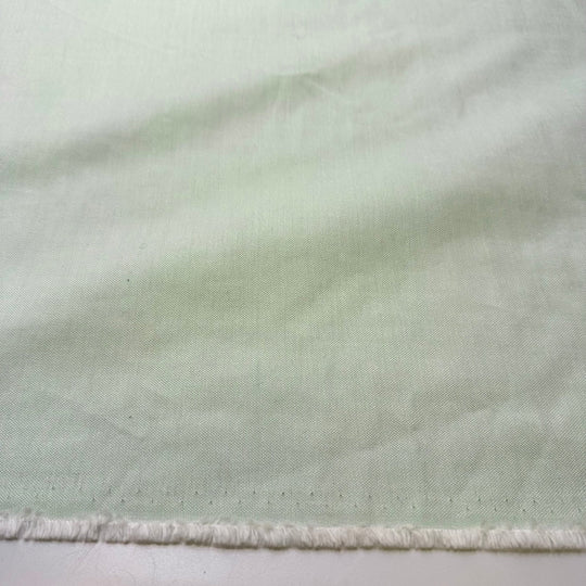 Breathing The Fresh Air - Cotton Blend Woven - Light Green - 2.9M Bundle - True Deadstock fabric Fabric by private - Sustainable Textile | FABCYCLE