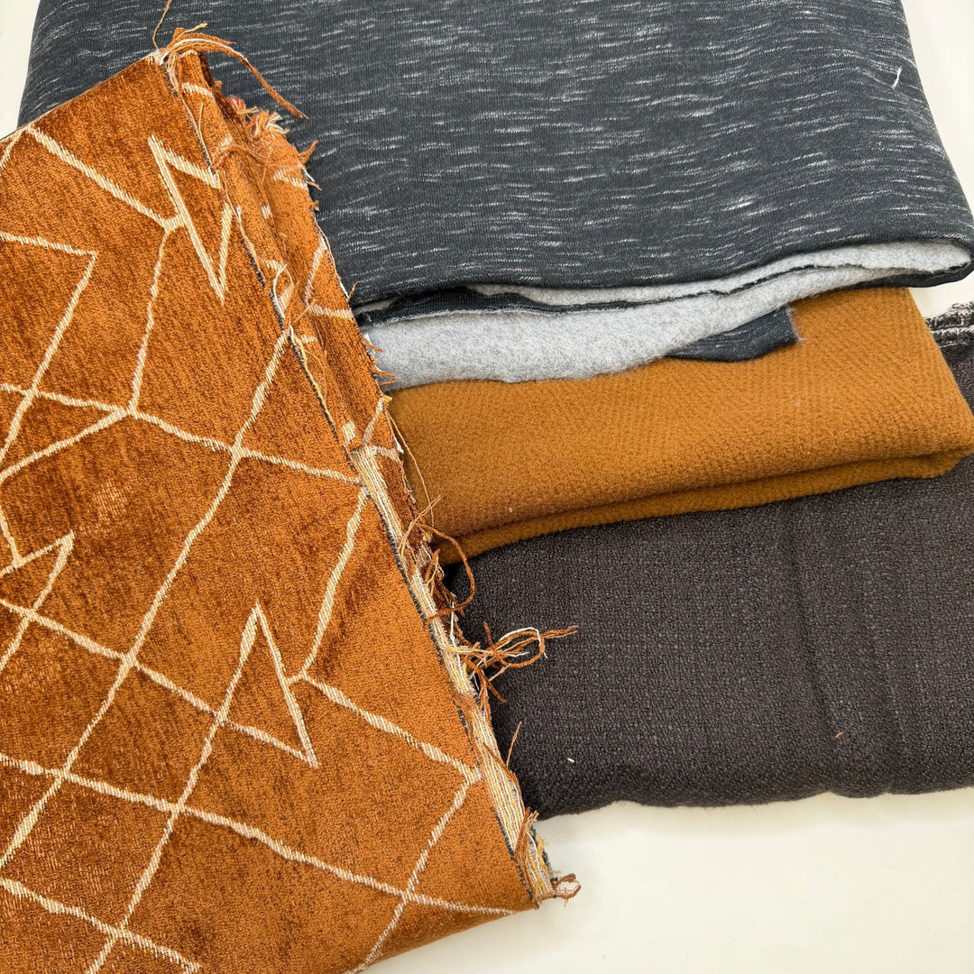 Brick Wall - Small Bundles - Fun 4 Pack - True Deadstock Fabric Fabric by FABCYCLE shop - Sustainable Textile | FABCYCLE