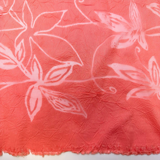 Bridesmaid 2 - Polyester Blend Woven - Pink Floral - 3.75M Bundle - True Deadstock fabric Fabric by private - Sustainable Textile | FABCYCLE