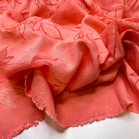 Bridesmaid 2 - Polyester Blend Woven - Pink Floral - 3.75M Bundle - True Deadstock fabric Fabric by private - Sustainable Textile | FABCYCLE