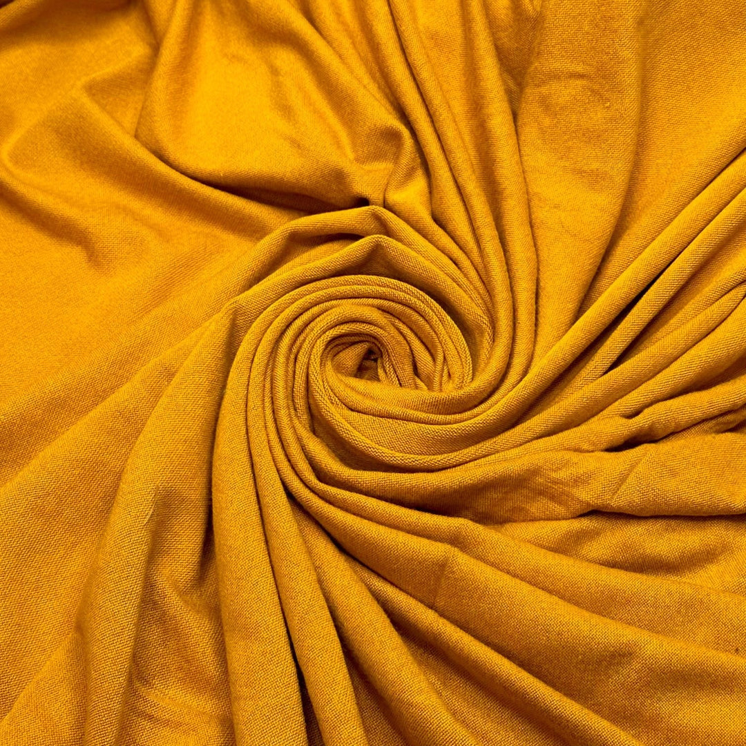 Bright Sunny Day - Rayon/Cotton Knit - Dark Yellow - 3.5M Bundle - True Deadstock fabric Fabric by private - Sustainable Textile | FABCYCLE