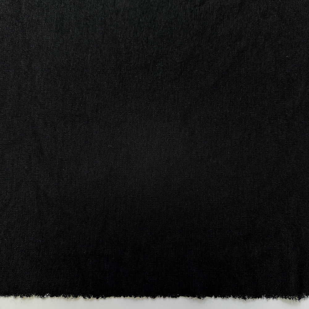 Brighter Days - Rib Knit Cotton Blend Knit - Black - 1.3M Bundle - True Deadstock fabric Fabric by private - Sustainable Textile | FABCYCLE
