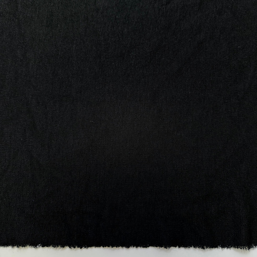 Brighter Days - Rib Knit Cotton Blend Knit - Black - 1.3M Bundle - True Deadstock fabric Fabric by private - Sustainable Textile | FABCYCLE