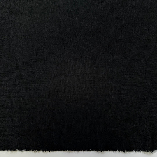Brighter Days - Rib Knit Cotton Blend Knit - Black - 1.3M Bundle - True Deadstock fabric Fabric by private - Sustainable Textile | FABCYCLE