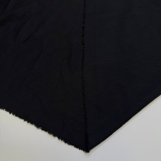 Brighter Days - Rib Knit Cotton Blend Knit - Black - 1.3M Bundle - True Deadstock fabric Fabric by private - Sustainable Textile | FABCYCLE
