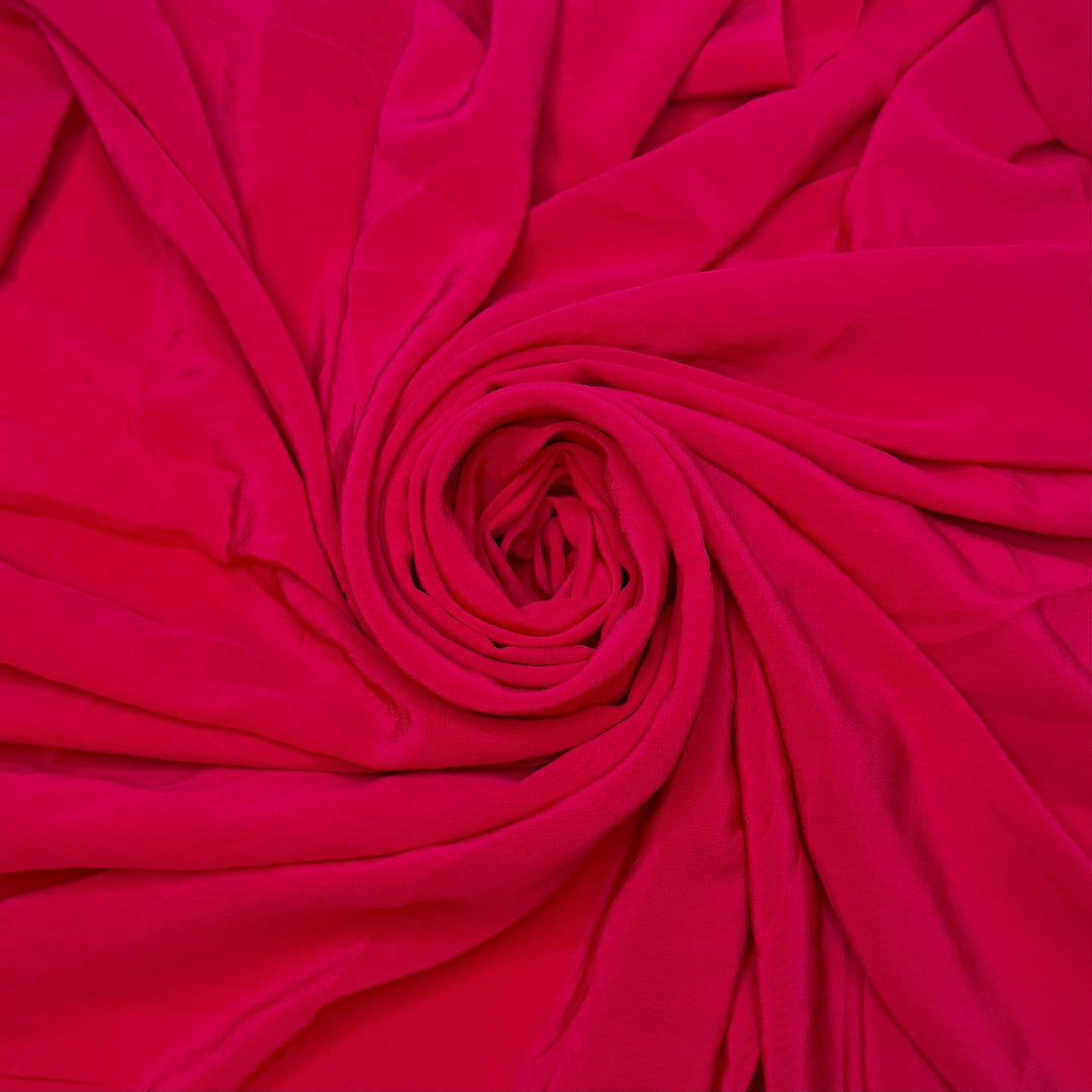 Brilliant Ruby - Sateen Silk Woven - Red - 1.1M Bundle - True Deadstock fabric Fabric by private - Sustainable Textile | FABCYCLE