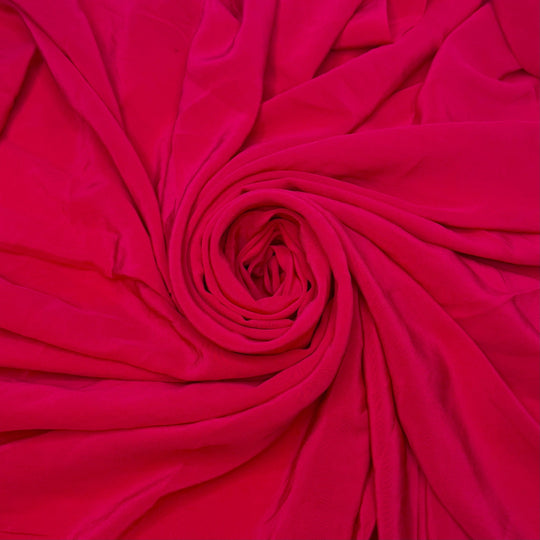Brilliant Ruby - Sateen Silk Woven - Red - 1.1M Bundle - True Deadstock fabric Fabric by private - Sustainable Textile | FABCYCLE