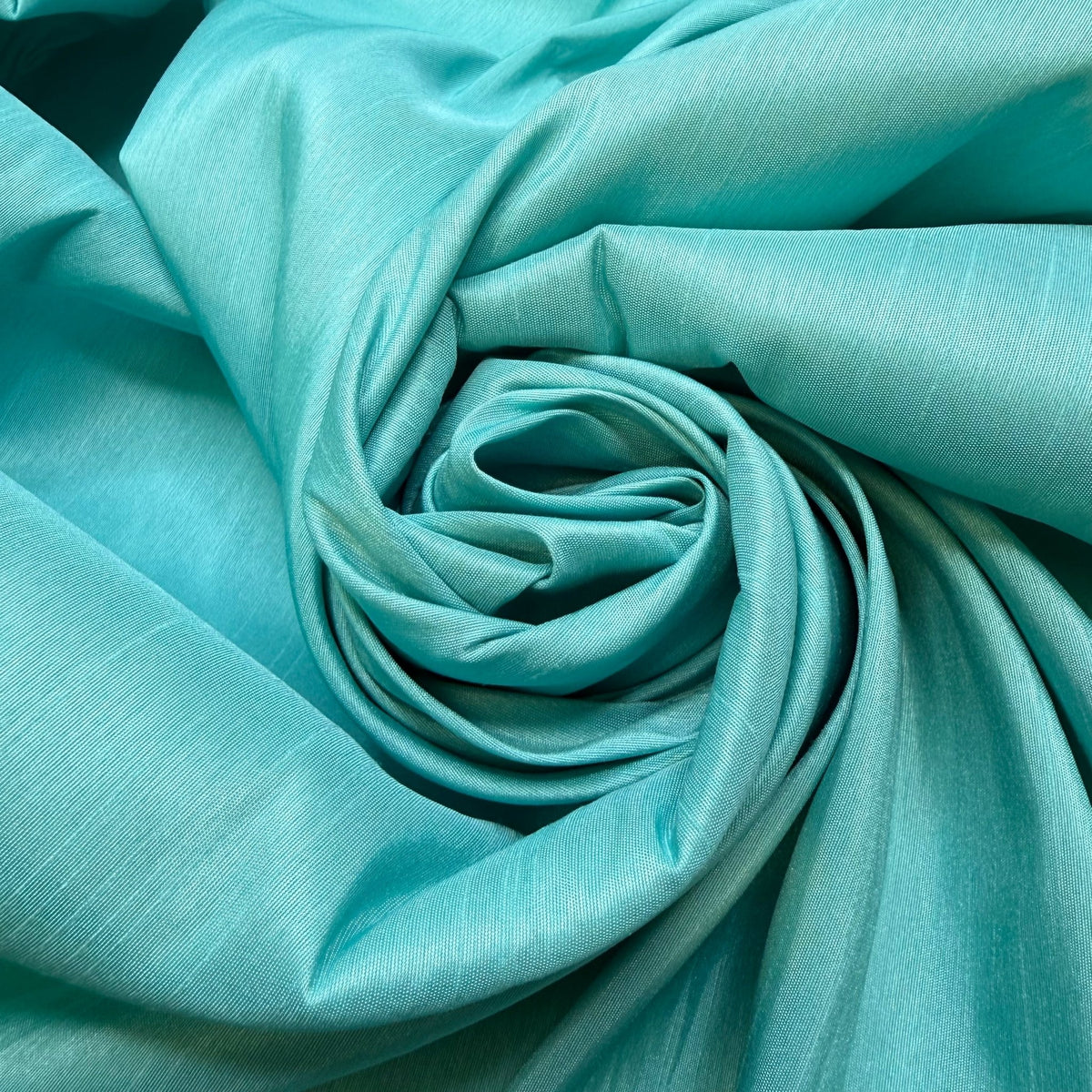 Bring A Side Dish - Polyester Blend Woven - Light Teal - 2.1M Bundle - True Deadstock fabric Fabric by private - Sustainable Textile | FABCYCLE
