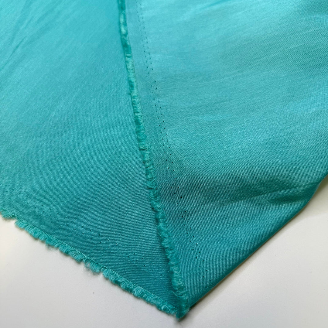 Bring A Side Dish - Polyester Blend Woven - Light Teal - 2.1M Bundle - True Deadstock fabric Fabric by private - Sustainable Textile | FABCYCLE