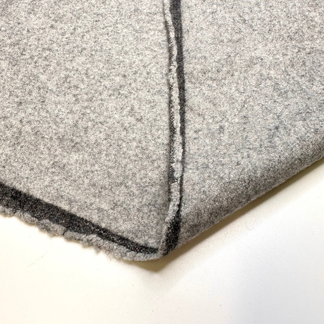 Bringing Out The Winter Coats - Wool Blend Woven - Light Grey - 2.4M Bundle - True Deadstock fabric Fabric by private - Sustainable Textile | FABCYCLE