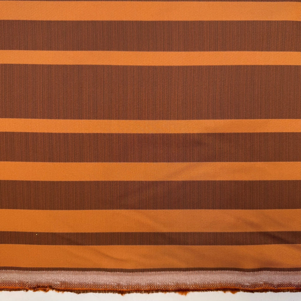 Brown Diamond - Polyester Blend Woven - Brown Pinstripe - Bundles - True Deadstock fabric Fabric by private - Sustainable Textile | FABCYCLE