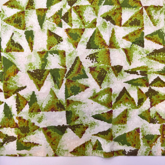 Brussel Sprouts - Cotton Woven - Light Green Multi Abstract - 1.25M Bundle - True Deadstock fabric Fabric by private - Sustainable Textile | FABCYCLE