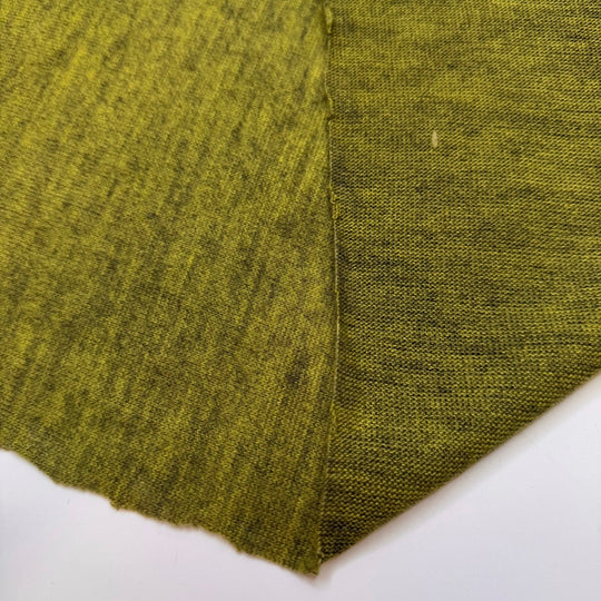 Brussels Sprouts - Brushed Sweater Knit Polyester Blend Knit - Light Green - 2M Bundle - True Deadstock fabric Fabric by private - Sustainable Textile | FABCYCLE