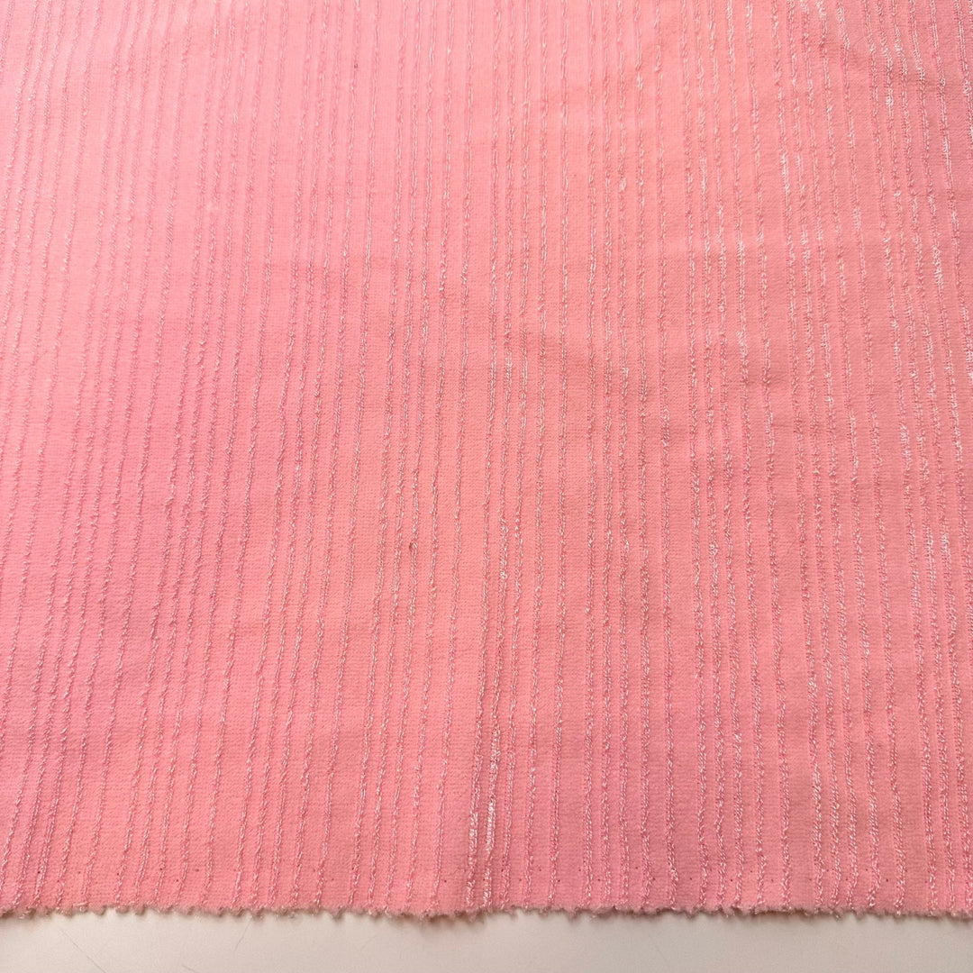 Bubble Bath - Polyester Blend Knit - Pink Stripes - 2M Bundle - True Deadstock fabric Fabric by private - Sustainable Textile | FABCYCLE