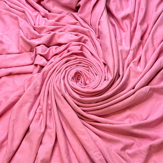 Bubble Bum Dreams - Jersey Rayon Blend Knit - Pink - 1.7M Bundle - True Deadstock fabric Fabric by private - Sustainable Textile | FABCYCLE