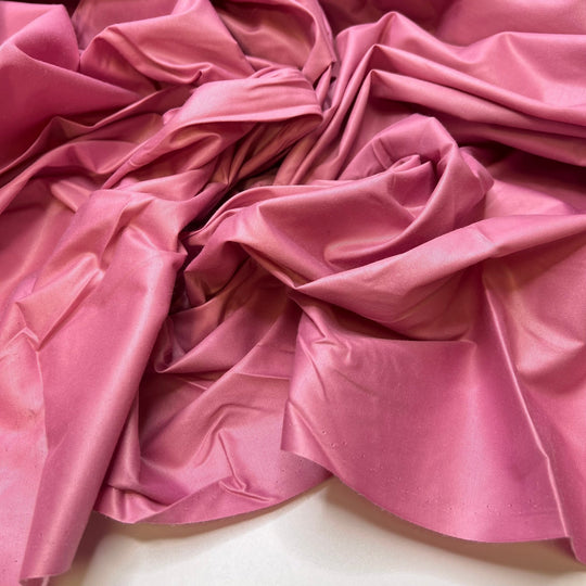 Bubblegum Pink - Polyester Blend Woven - Pink - 1M Bundle - True Deadstock fabric Fabric by private - Sustainable Textile | FABCYCLE