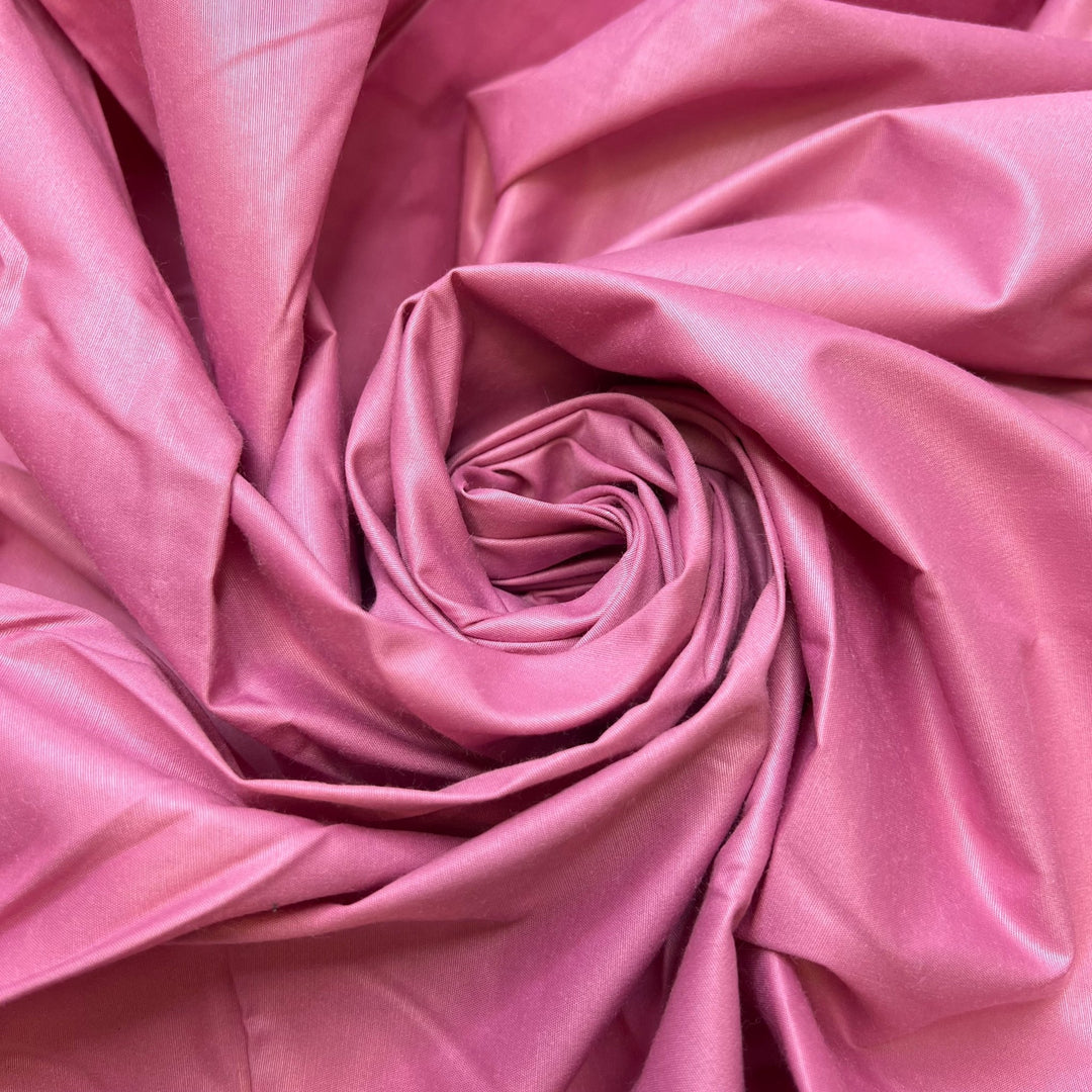 Bubblegum Pink - Polyester Blend Woven - Pink - 1M Bundle - True Deadstock fabric Fabric by private - Sustainable Textile | FABCYCLE