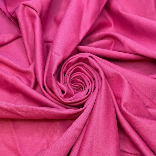 Bubblegum Tourmaline - Twill Weave Wool Woven - Pink - 1.35M Bundle - True Deadstock fabric Fabric by private - Sustainable Textile | FABCYCLE