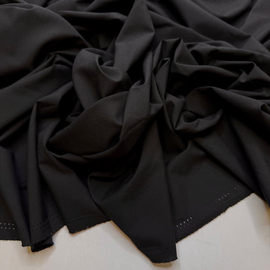 Bucky Barnes - Polyester Blend Woven - Black - 1.6M Bundle - True Deadstock fabric Fabric by private - Sustainable Textile | FABCYCLE