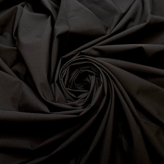 Bucky Barnes - Polyester Blend Woven - Black - 1.6M Bundle - True Deadstock fabric Fabric by private - Sustainable Textile | FABCYCLE