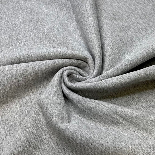 Build A Sweatshirt Pack - Jersey Fleece Cotton Blend Knit - Light Grey - 5 Pack - True Deadstock fabric Fabric by private - Sustainable Textile | FABCYCLE