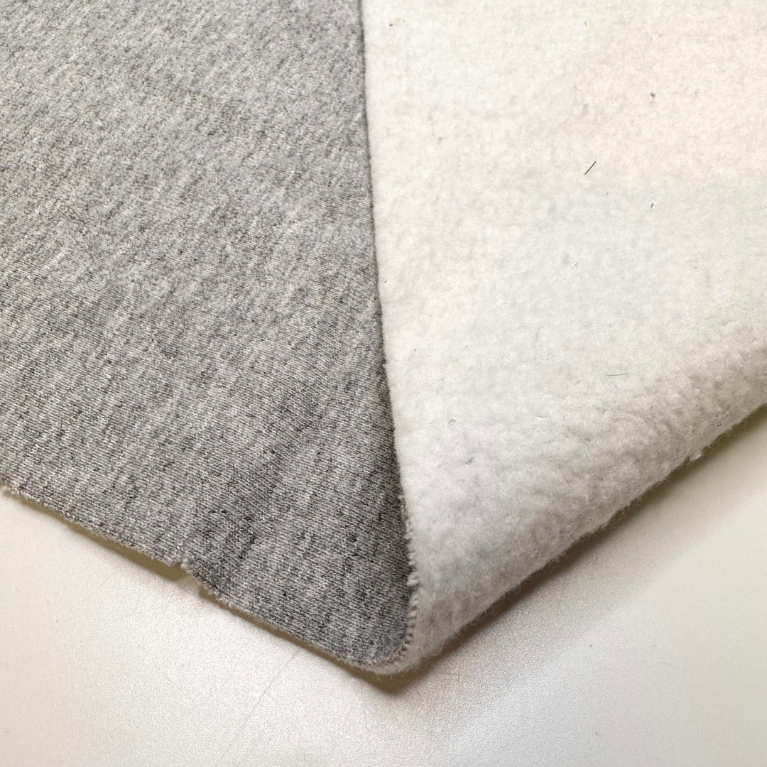 Build A Sweatshirt Pack - Jersey Fleece Cotton Blend Knit - Light Grey - 5 Pack - True Deadstock fabric Fabric by private - Sustainable Textile | FABCYCLE