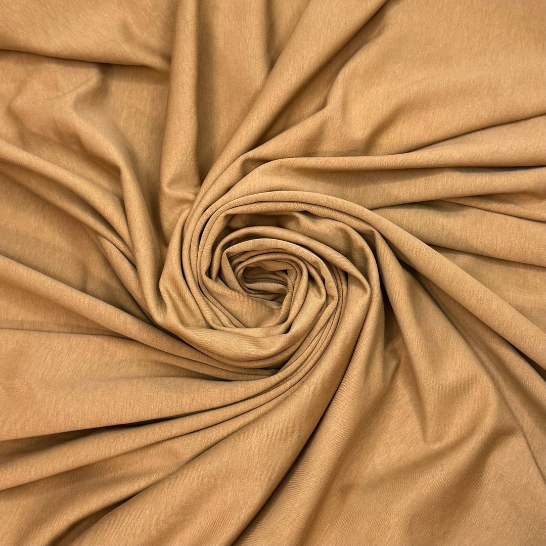 Building Sandcastles - Double Cloth Knit Polyester Blend - Beige - 1.3M Bundle - True Deadstock fabric Fabric by private - Sustainable Textile | FABCYCLE