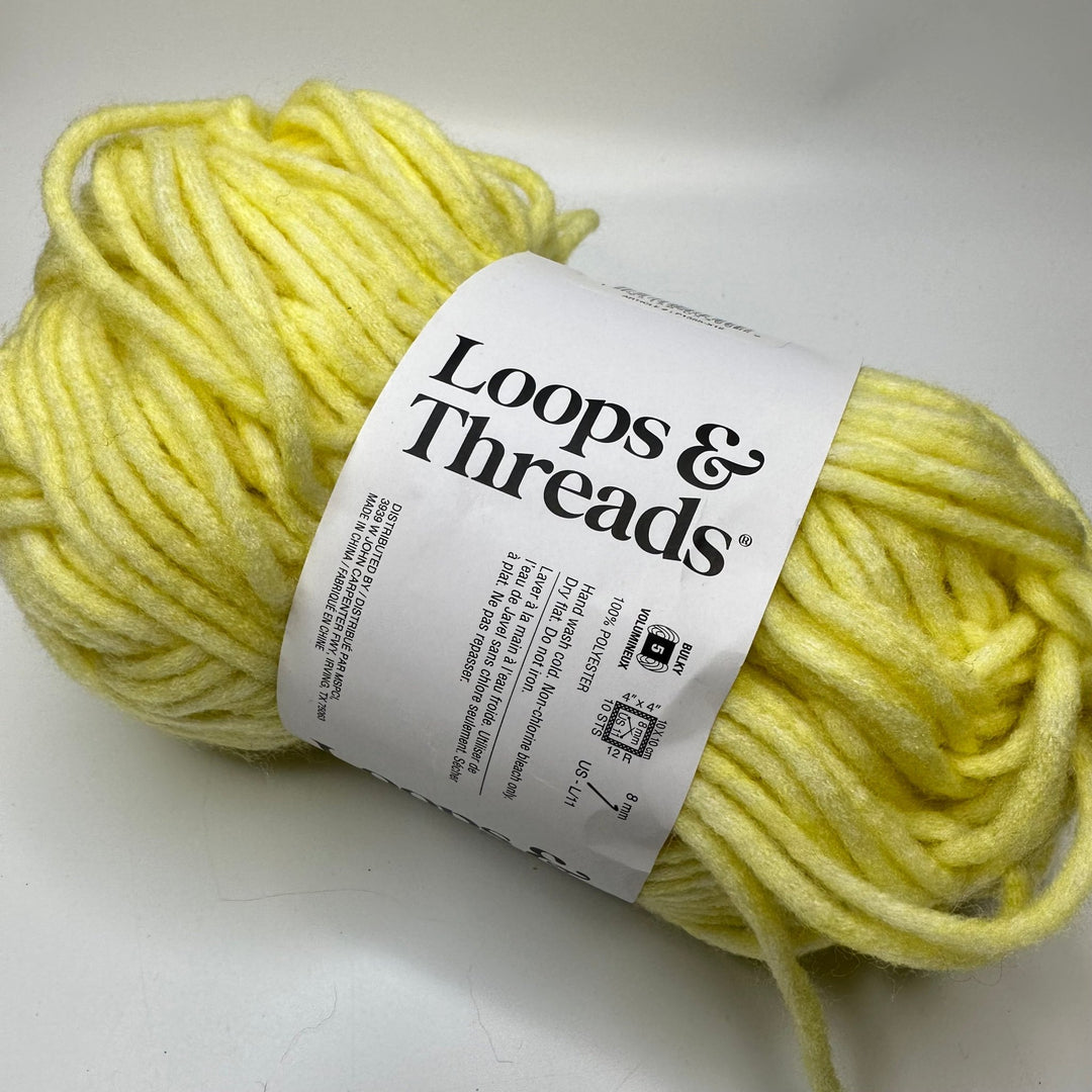 Bulky Tubular Yarn - Light Yellow - Individual - True Deadstock supplies Fabric by private - Sustainable Textile | FABCYCLE