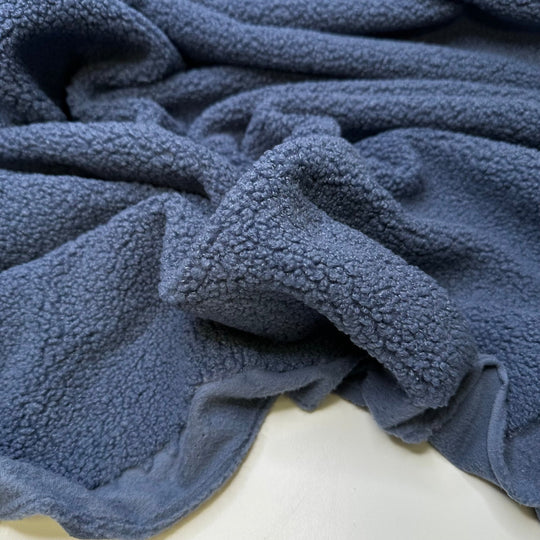 Bundle Up - Fleece Polyester Blend Knit - Blue - 1M Bundle - True Deadstock fabric Fabric by private - Sustainable Textile | FABCYCLE