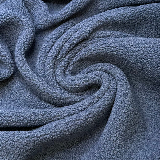 Bundle Up - Fleece Polyester Blend Knit - Blue - 1M Bundle - True Deadstock fabric Fabric by private - Sustainable Textile | FABCYCLE
