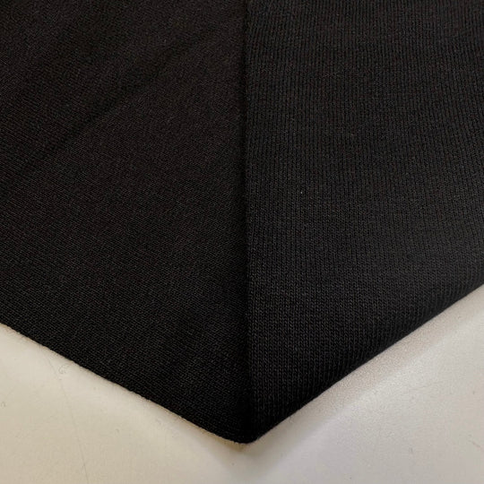 Bundled In A Snuggie - Tubular Jersey Fleece Cotton Blend Knit - Black - 2M Bundle - True Deadstock fabric Fabric by private - Sustainable Textile | FABCYCLE